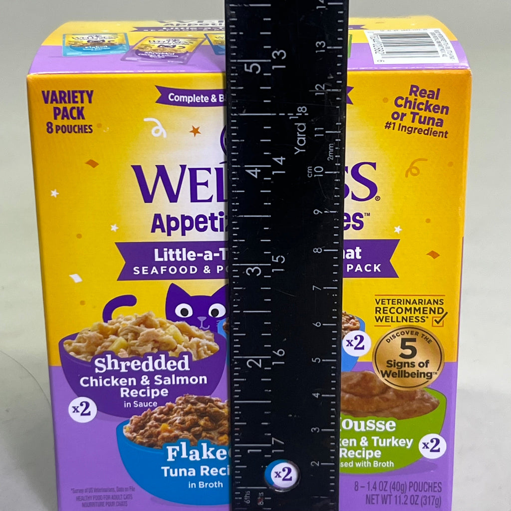 WELLNESS (3 PACK) Appetizing Entrees Seafood & Poultry Wet Cat Food BB 03/27